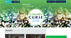 Desktop Screenshot of congres-curie.fr