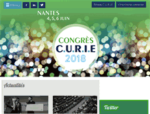 Tablet Screenshot of congres-curie.fr